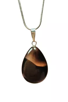 Onix-Kuvars-Doğal-Taşı-Zincirli-El-Yapımı-Kolye-Uç:-2-cm-Zincir:-20-cm-Kutulu