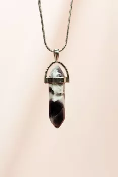 Ametist-Doğal-Taşı-Zincirli-El-Yapımı-Tasarımlı-Kolye-Uç:-3,5-cm-Zincir:-20-cm-Kutulu