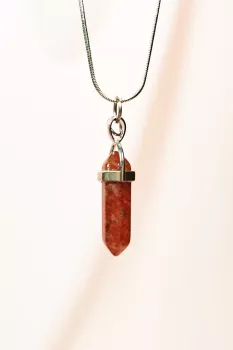 Jasper-Doğal-Taşı-Zincirli-El-Yapımı-Tasarımlı-Kolye-Uç:-3,5-cm-Zincir:-20-cm-Kutulu