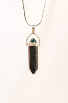 Mat-Oniks-Doğal-Taşı-Zincirli-El-Yapımı-Tasarımlı-Kolye-Uç:-3,5-cm-Zincir:-20-cm-Kutulu