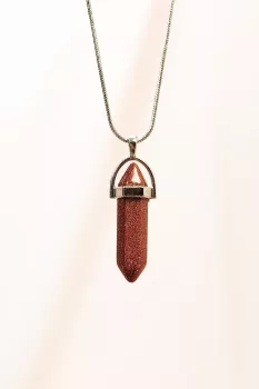 Yıldız-Taşı-Doğal-Taşı-Zincirli-El-Yapımı-Tasarımlı-Kolye-Uç:-3,5-cm-Zincir:-20-cm-Kutulu