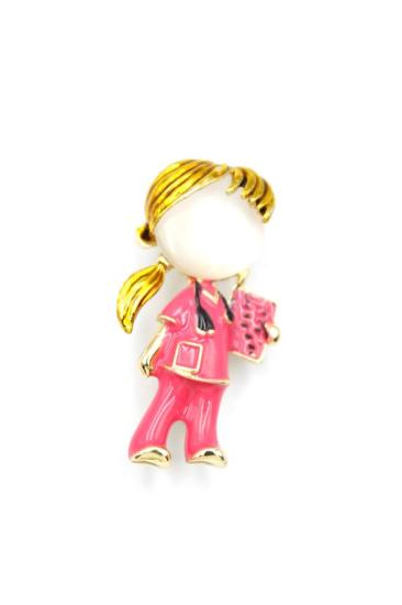 Hemşire-Doktor-Broş---Pembe