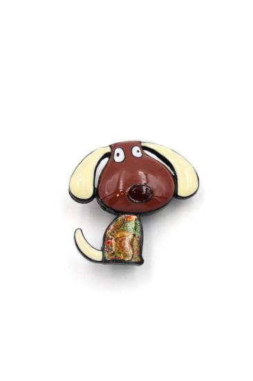 Köpek-Broş---Kahverengi