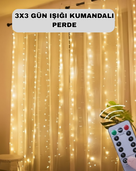 Uzaktan-Kumandalı-Perde-Tipi-Günışığı-Peri-Led-Işık-Dekorasyon