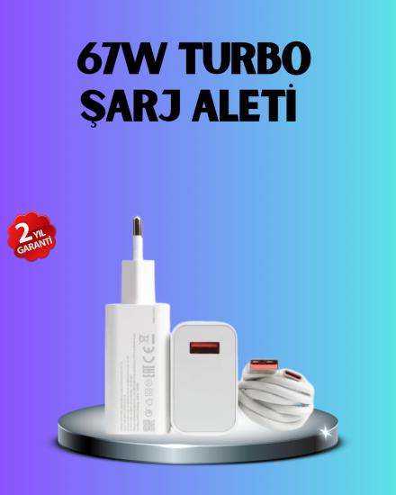 67-Watt-Type-C-Hızlı-Şarj-Başlık-Xiaomi-Black-Shark-Uyumlu