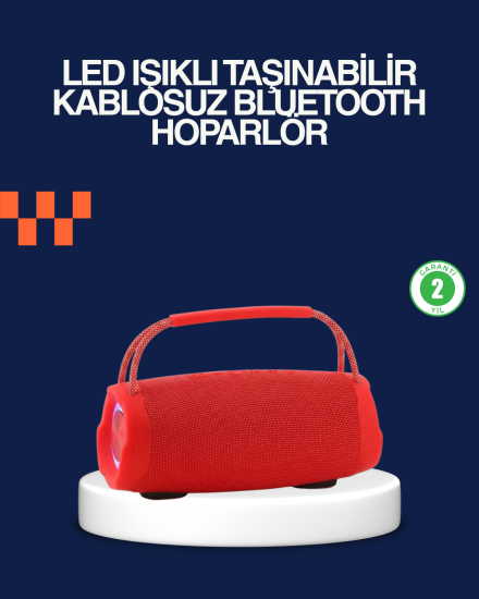 Derin-Baslı-Çift-Hoparlörlü-Taşınabilir-Kablosuz-Hoparlör
