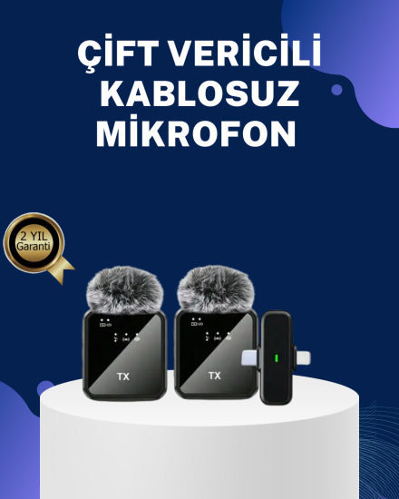 2in1-Kablosuz-Yaka-Mikrofonu-iOS-ve-Android-Uyumlu