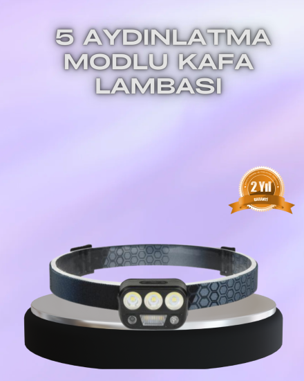 El-Hareket-Sensörlü-LED-Kafa-Feneri-5-Mod-Ayarlanabilir