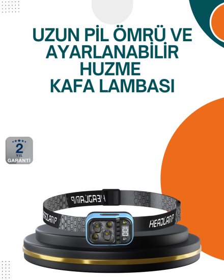 Type-C-Şarjlı-LED-Kafa-Lambası-Güç-Göstergeli-53-Modlu