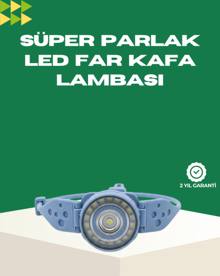 LED-Kafa-Lambası-Kamp-Yürüyüş-ve-Gece-Kullanımı-İçin