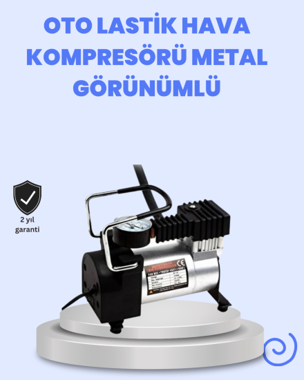 DC-12V-Metal-Hava-Kompresörü-Araç-Lastik-Şişirme-35L/Dk