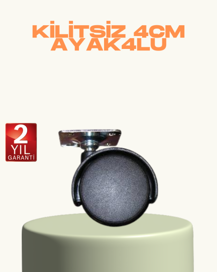 Kilitsiz-Mini-Tekerlek-Ayak-4-cm-4’lü-Set-Kolay-Montaj
