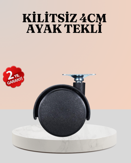 4-cm-Çap-Kilitsiz-Tekerlek-Ayağı-Tekli-Hafif-Mobilyalar-İçin