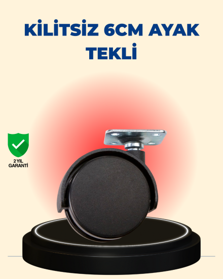 Masa-ve-Sehpa-İçin-6-cm-Kilitsiz-Ayak-Tekli