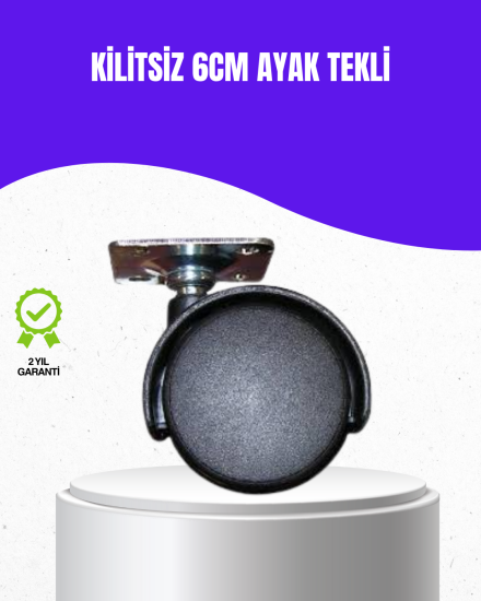 6-cm-Kilitsiz-Masa-Ayağı-Tekli-Döner-Tekerlek