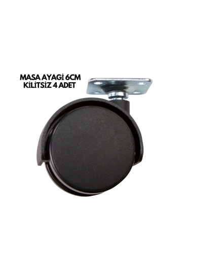 MASA-AYAĞI-6CM-KİLİTSİZ-4-ADET