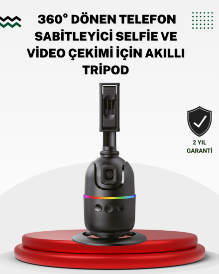 Sosyal-Medya-İçerikleri-İçin-Otomatik-Yüz-Takipli-360°-Döner-Gimbal-Stand