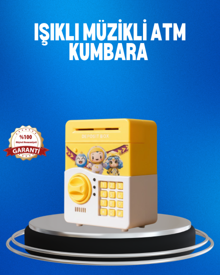 Çocuklar-İçin-Sarı-Elektronik-Şifreli-Para-Biriktirme-Kumbarası