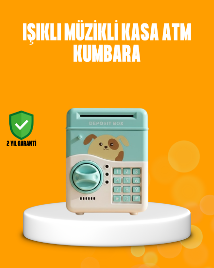 Su-Yeşili-ATM-Kasa-Görünümlü-Elektronik-Şifreli-Çocuk-Kumbarası