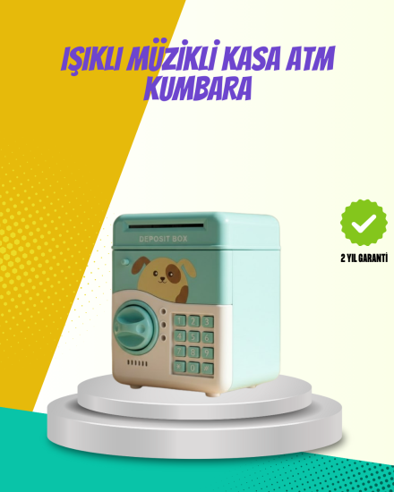 ATM-Görünümlü-Su-Yeşili-Otomatik-Para-Çeken-Şifreli-Kumbara
