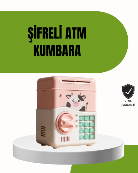 ATM-Tasarımlı-Pembe-Işıklı-Sesli-Çocuk-Kumbarası