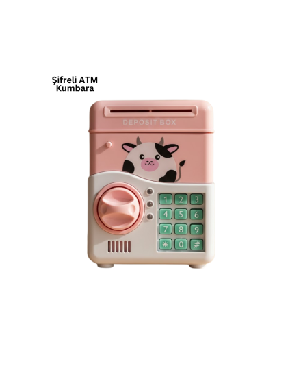 SAM51-MÜZİKLİ-IŞIKLI-KUMBARA-PEMBE