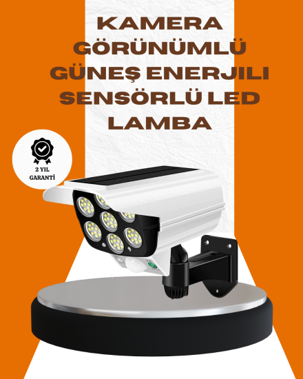 Solar-Şarjlı-Kamera-Tasarımlı-LED-Duvar-Lambası-Hareket-Sensörlü-Dış-Mekan-Aydınlatma