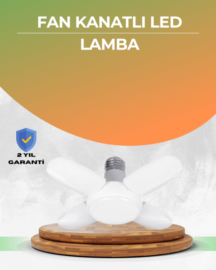 Tasarruflu-Pervane-LED-Ampül-4-Kollu-60-Watt-Geniş-Alan-Aydınlatma