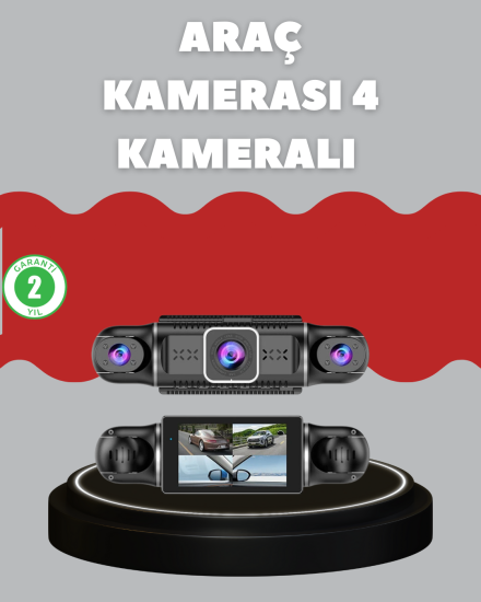 4-Kameralı-Araç-Kayıt-Cihazı-Full-HD-Park-İzleme-Gece-Görüş