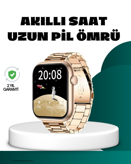 Bluetooth-Arama-Özellikli-Akıllı-Saat-Uzun-Pil-Ömürlü