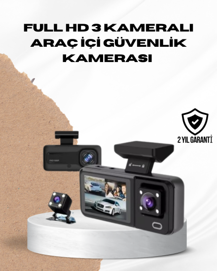 Wi-Fi-Bağlantılı-Full-HD-Araç-Kamera-Seti-3-Kameralı-Park-Koruma-ve-Döngü-Kayıt