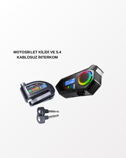 BLUETOOTH-5.4-KABLOSUZ-İNTERKOM+-MOTOR-DİSK-KİLİDİ