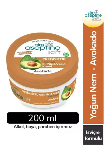 Cire-Aseptine-Soft-Avokado-Özlü-Yoğun-Nemlendirici-Prebiyotikli-Krem-200-ml